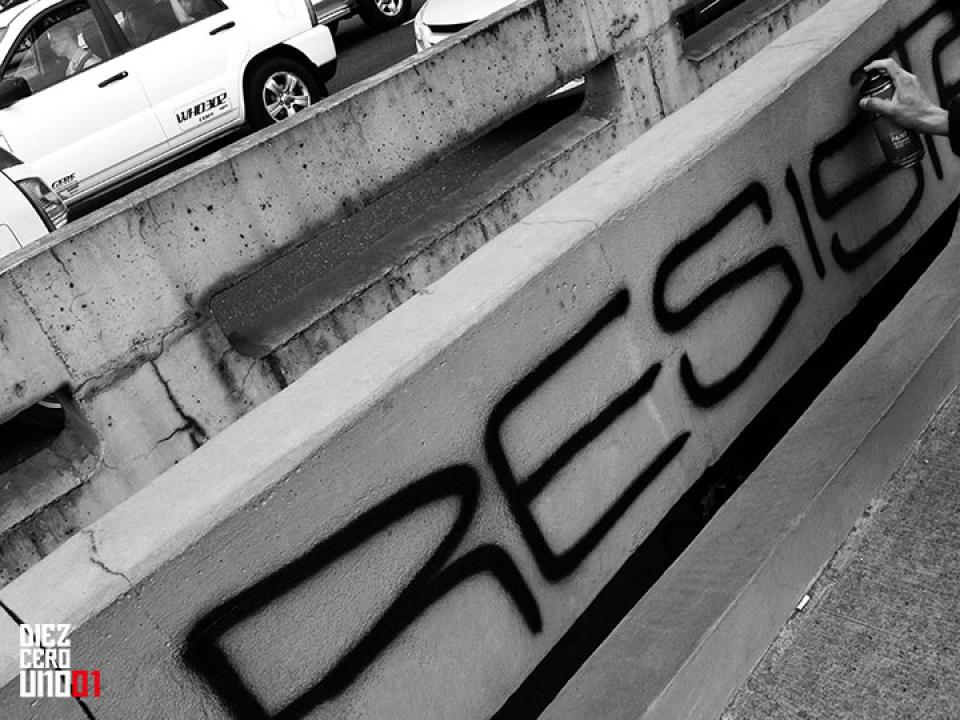 Graffiti en un puente de la calle 26